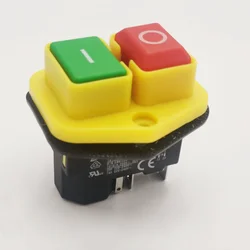 1PC KJD17B button switch 220V-240V 16A 5-pin power tool switch