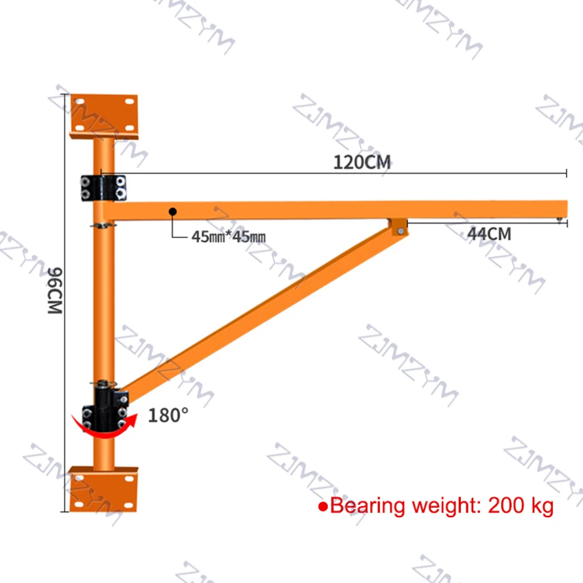 Imagem -06 - Metros Mini Grua Elétrica Suporte de Parede Guindaste Portátil Grua do Agregado Familiar Pequeno Guindaste de Elevação para Decoração de Casa 220v 200kg 12