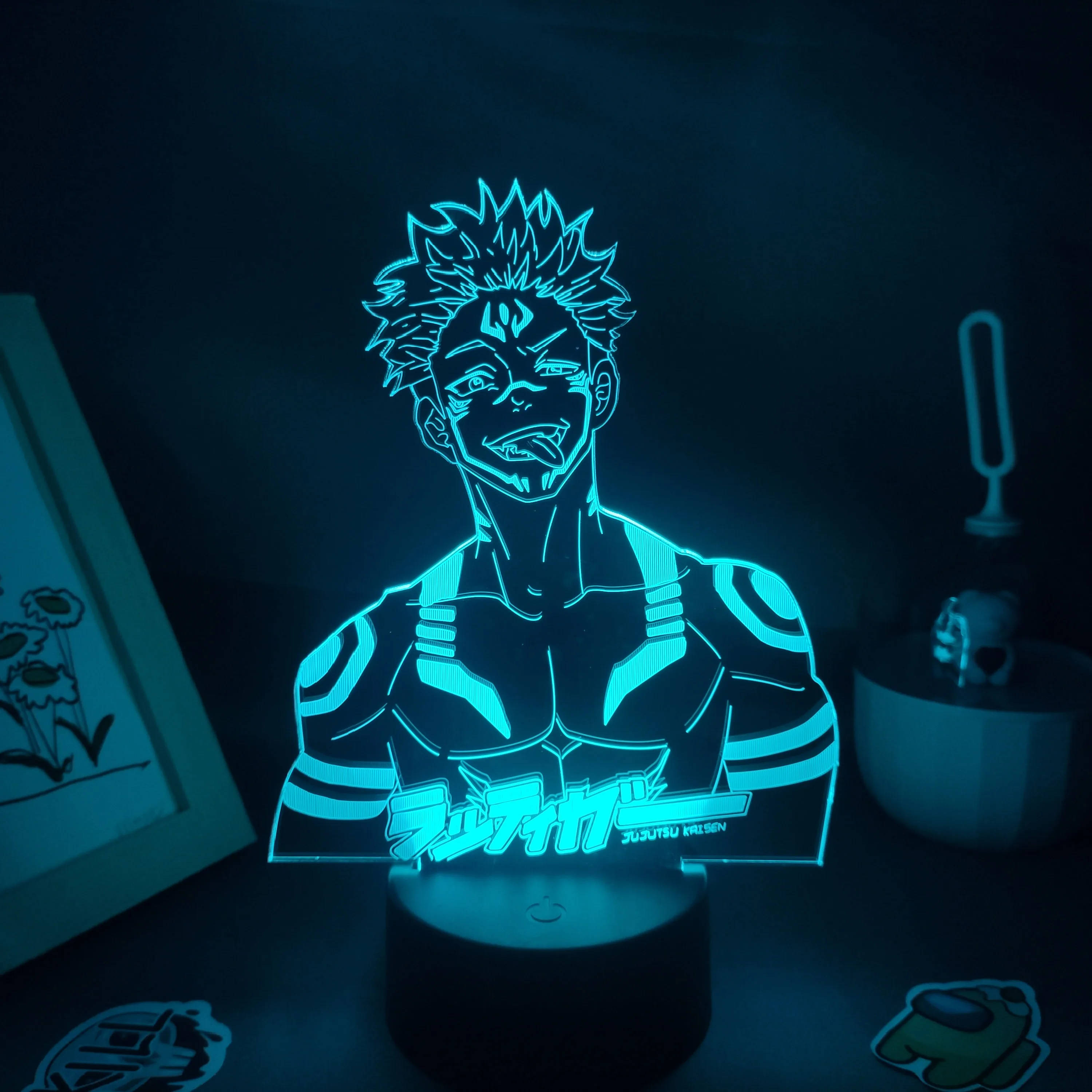 

Jujutsu Kaisen 3D LED Anime Figure Night Light for Kid Child Birthday Gift Bedroom Table Decor Manga Itadori Yuji Neon Lava Lamp