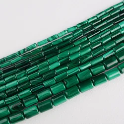 1 strands AA Natural Malachite Round Tube Beads 4x13mm/4X9mm/5X10mm/6X10mm/8X12mm