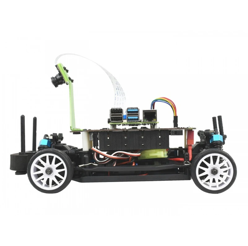 PiRacer Pro AI Kit/Acce, Robot de carreras de IA de alta velocidad alimentado por Raspberry Pi 4, compatible con proyecto DonkeyCar, versión Pro