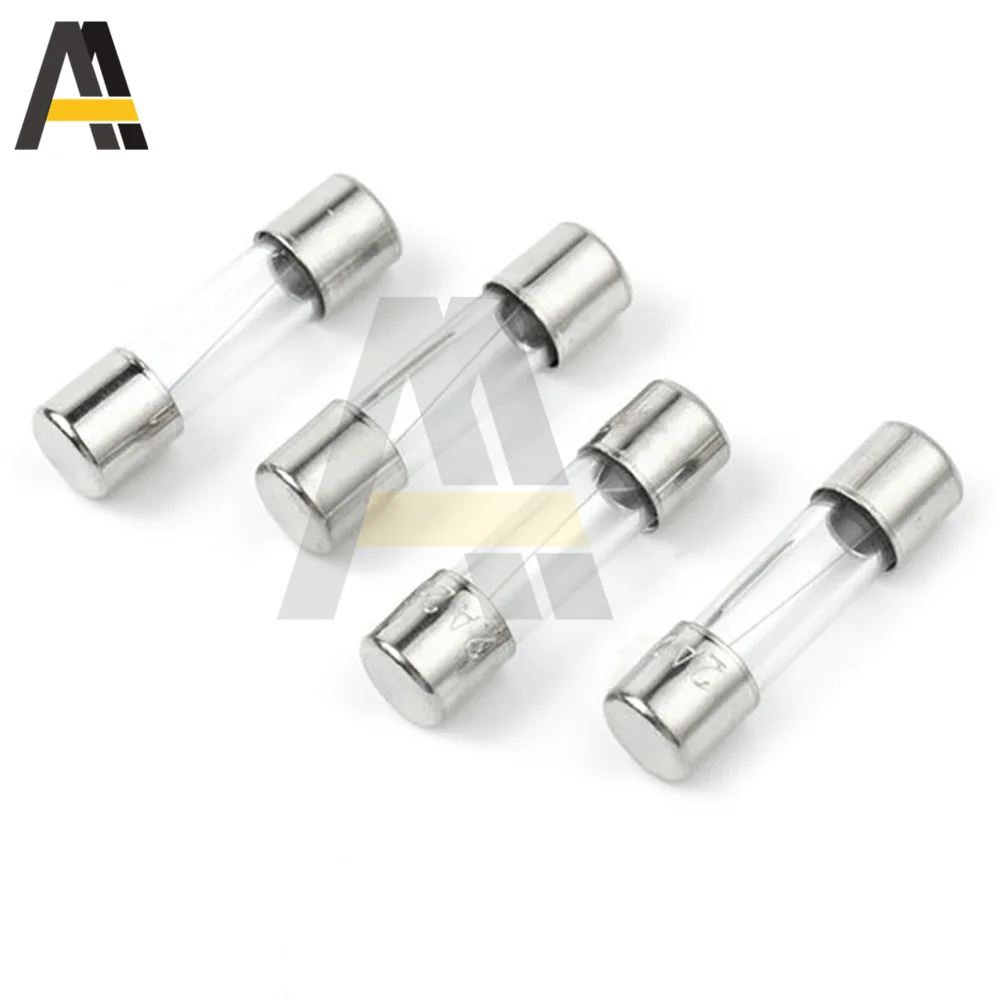 10pcs 5x20mm 6x30mm Glass Tube Fuse 1A 2A 3A 4A 5A 6A 7A 8A 10A Glass Fuse Fast Blow Glass Tube Fuses