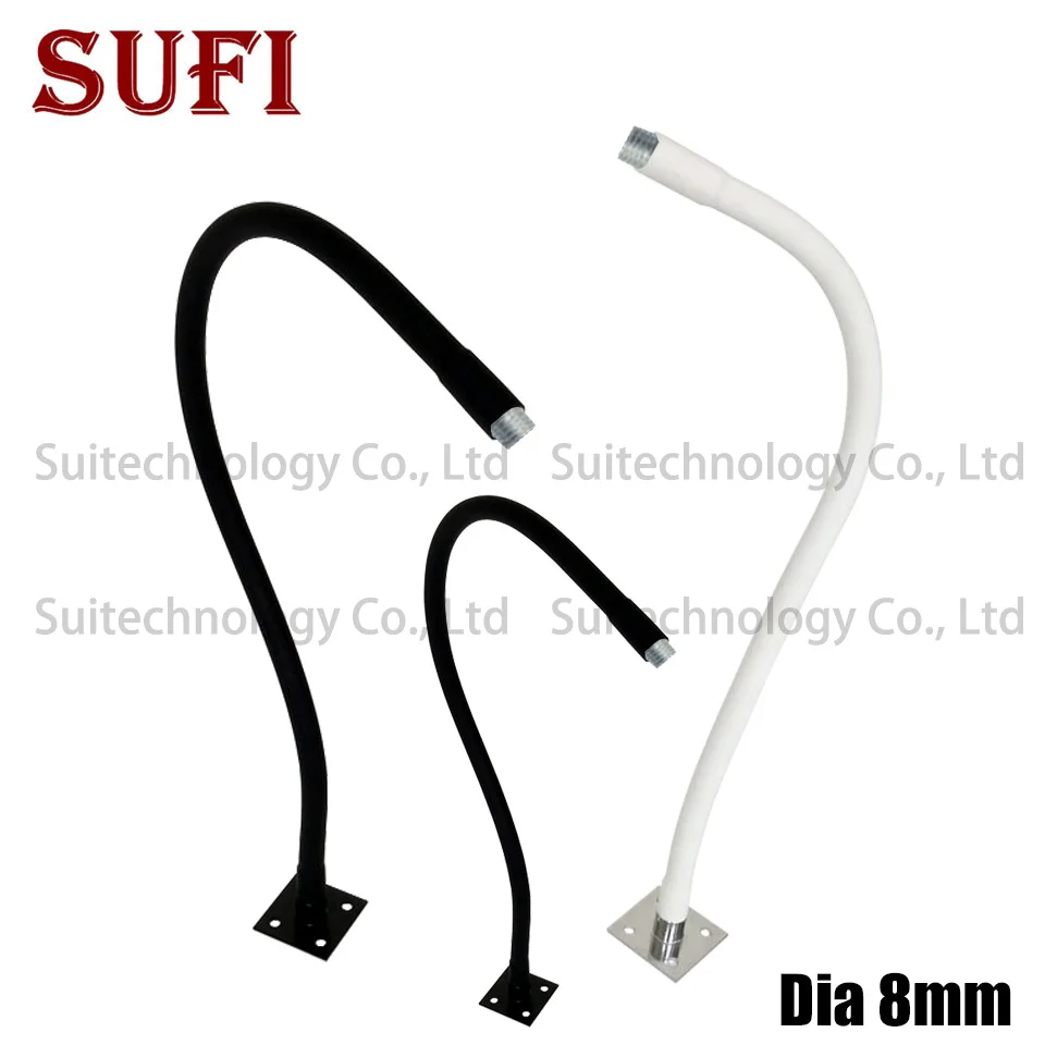 Dia 8mm led Gooseneck LED Flexible Holder Lamp Outer M8 Bend Tube Gooseneck Plastic Sleeve Plastic Tube Metal Serpentine Tubes