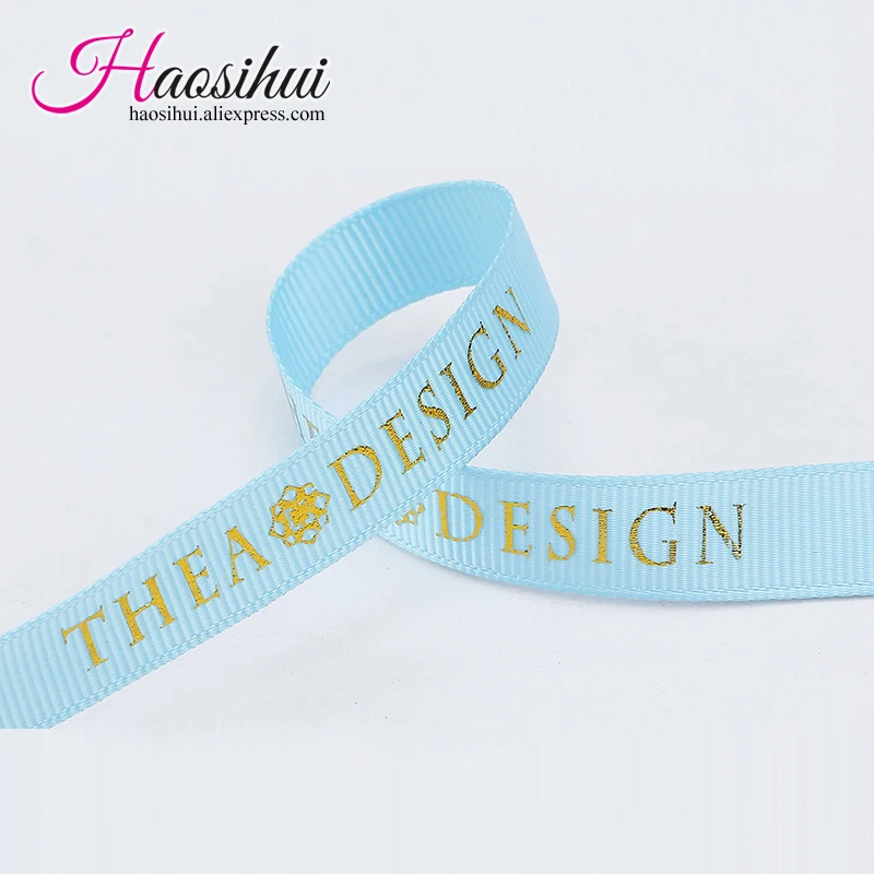 7/8''(23mm) Personalized Ribbon Happy Birthday with Grosgrain Ribbons for Baby Shower 100 yards/lot