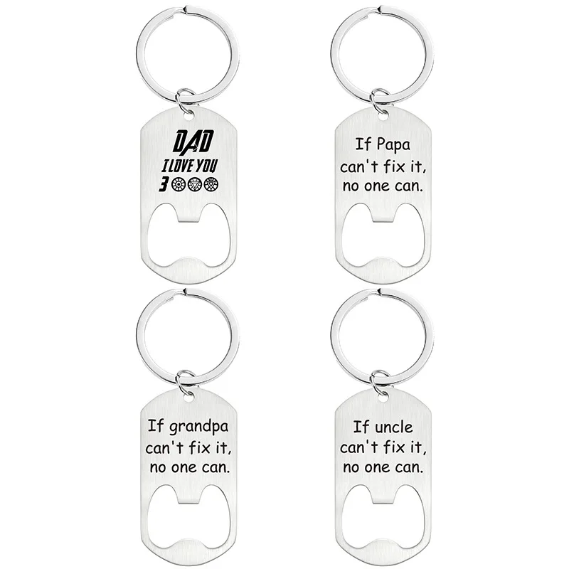Personalized Photo Logo Key Chain Gift Custom Logo Text Keychain Bottle Opener Keychain for Wedding Family Party Favor Gifts