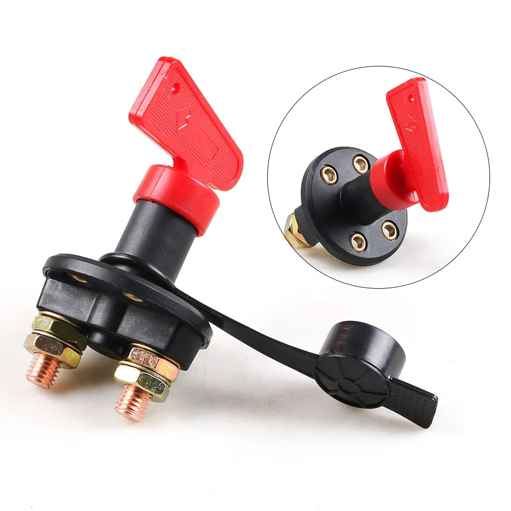 Car Battery Switch High Current Battery Disconnect Isolator Cut Off Switch For Marine Auto ATV Vehicles Interior Parts