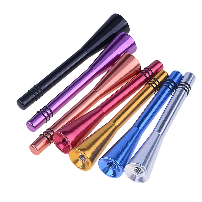 Universal Decorative 8cm Roof Mast Antenna No Function Dummy Aluminum Alloy Aerial Multicolor Replacement Car Accessories