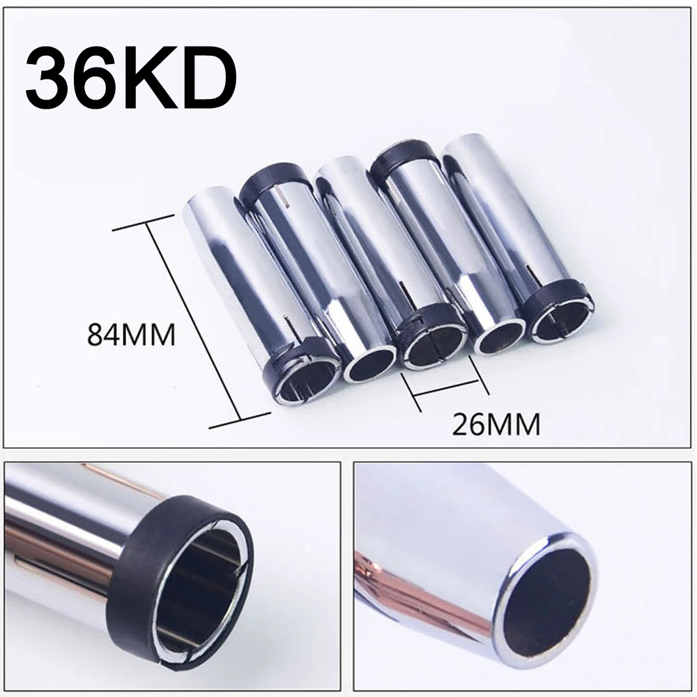 5/10PCS 15AK/24KD/36KD Gas Nozzle Euro Style MIG Welding Gun Tip Nozzle Shield Cup For MB-15AK MB-24KD MB-36KD MIG Welding Torch