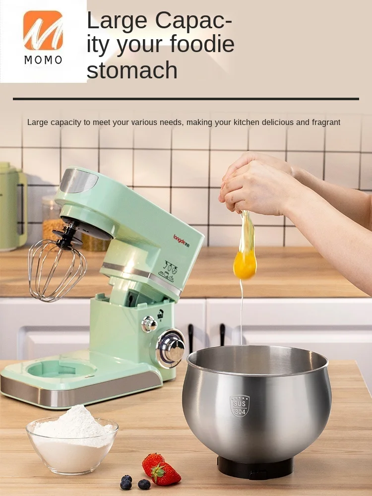 Desktop Egg Beater Electric Household Multifunction Stand Mixer Small Mixing and Noodles Automatic Milk-in-Water