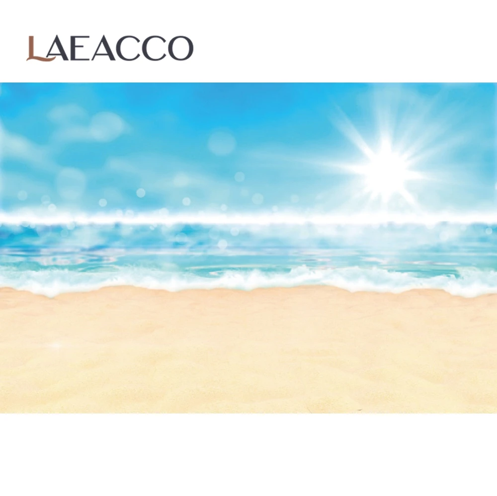 Laeacco Summer Backdrops For Photography Sea Water Surface Wave Baby Children Birthday Party Aquarium Background Photocall