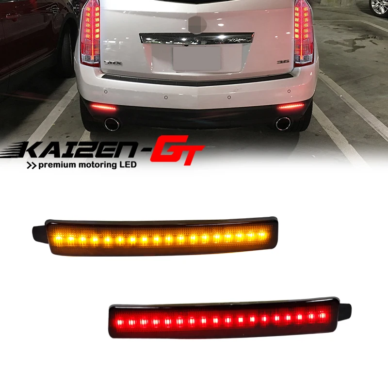 

Car Rear Bumper Reflector Lights For Cadillac SRX, Chevrolet Traverse, GMC Acadia Denali Function as Tail, Brake & Rear Fog Lamp
