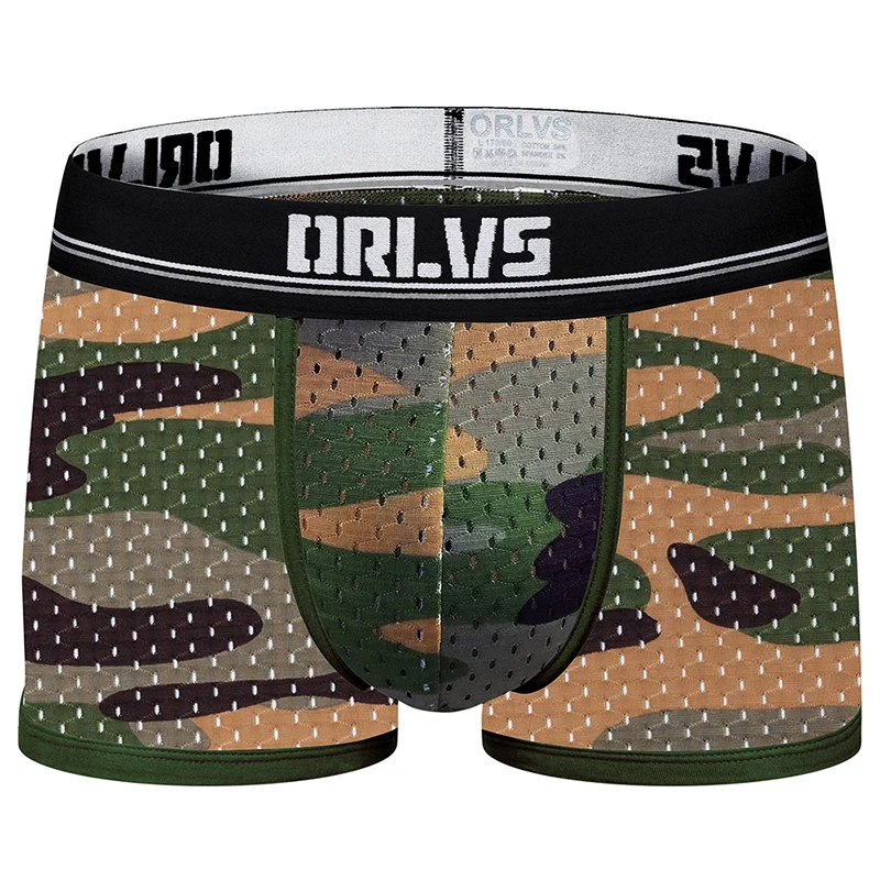 ORLVS Brand male underwear men boxer cueca tanga quick dry ropa interior hombre men boxer shorts breathable calzoncillo men