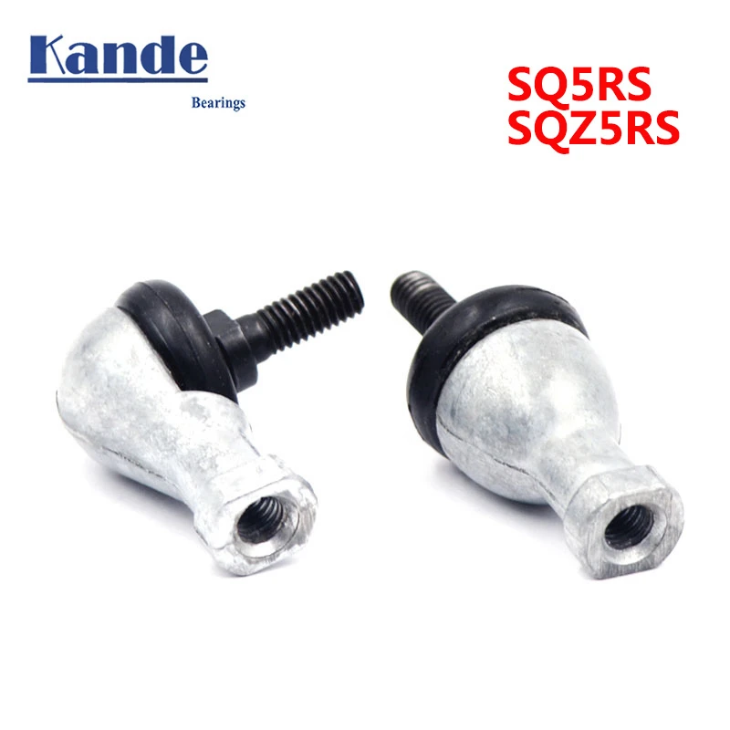 

High quality 4 pcs Straight rod SQ5RS or curved rod L type SQZ5RS SQ5-RS 5 mm single ball head end joint bearing SQ5 SQZ5