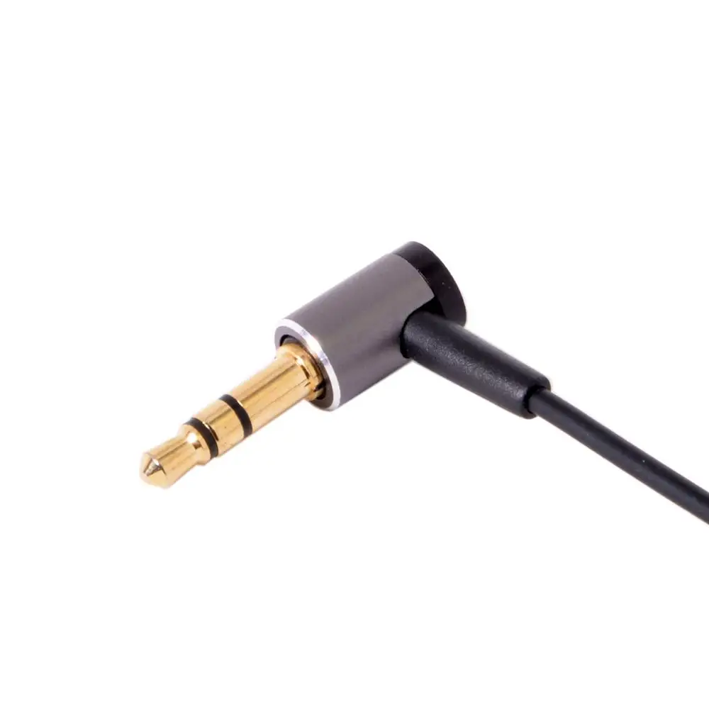 90 Degree 3.5mm Microphone Aux Cable 1 Male 2 Famle Cable Combo Extension Mobile Audio Adapter Splitter For Laptop Aux Headphone