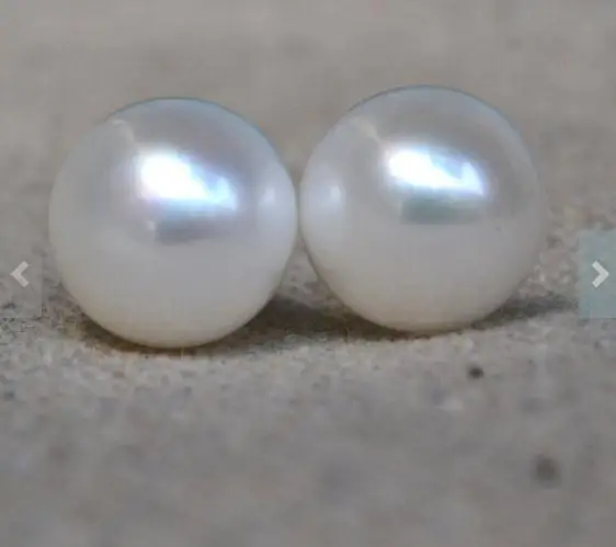 

New Arrival Natural Pearl Earring AAA 13mm Huge Freshwater 925 Silver Stud Bridesmaid Wedding Fine Jewelry Charming Women Gift