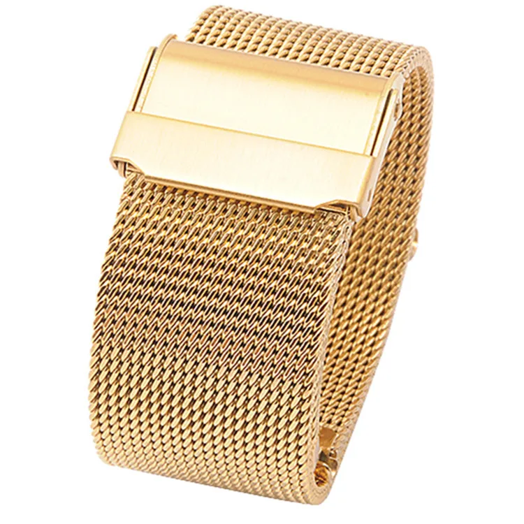 Milanese Loop Bracelet Stainless Steel Band Double Insurance Buckle for Daniel Wellington 16 18 20 MM Bracelet Wrist Watchband image 2