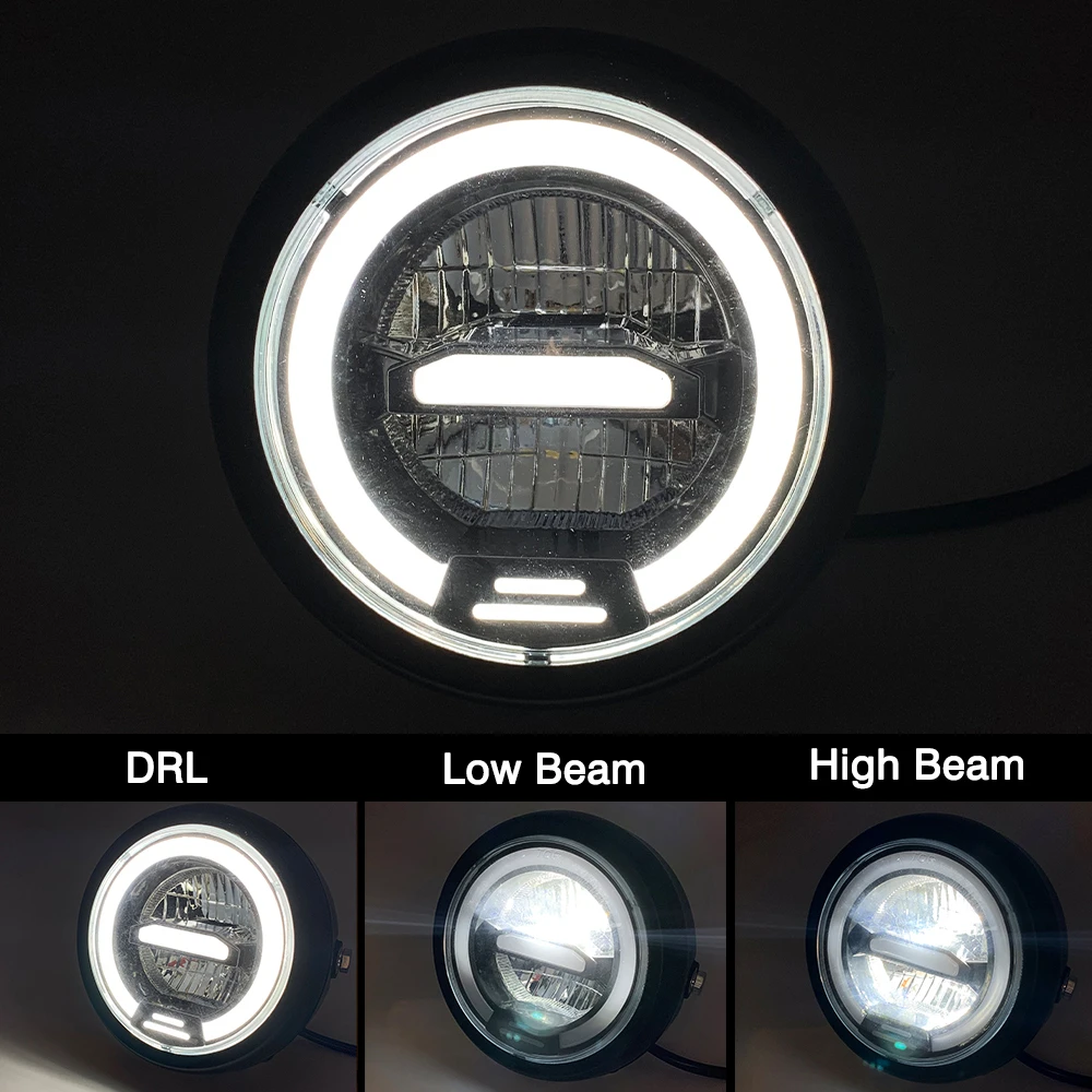 6.5 Inch Motorcycle Led Headlight Universal 6.5\