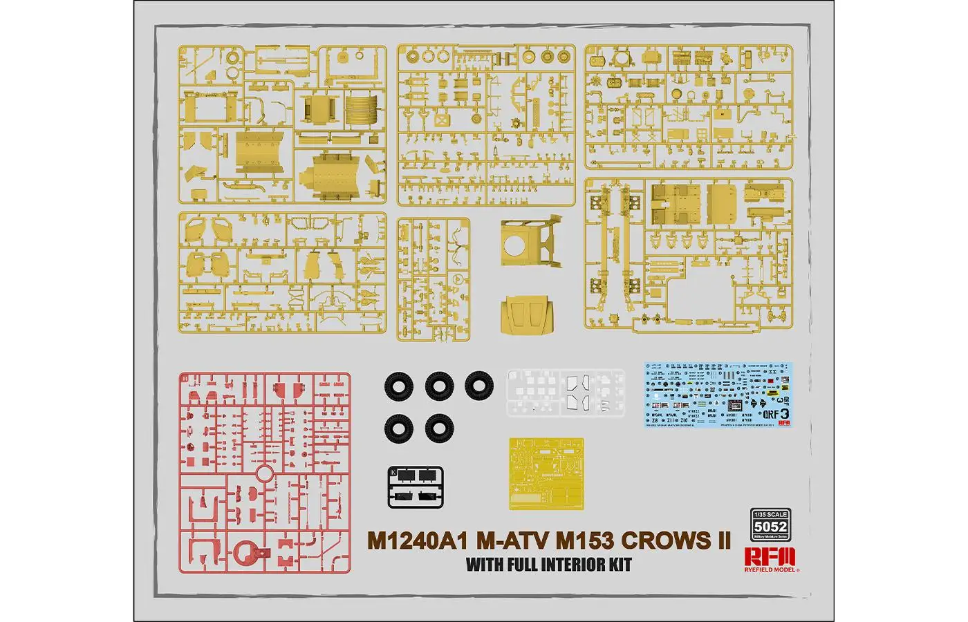 Ryefield RM-5052 1/35 M1240A1 M-ATV (M153 Kraaien Ii) Model Kit