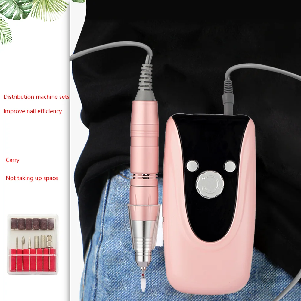 30000RPM Electric Manicure Drilling Machine Set Nails Milling Cutter Drill Bit Nail File Kit Rechargable Polishing Tools