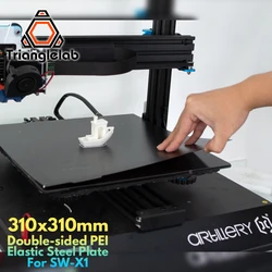 C Trianglelab Artillery Sidewinder x1 Glass Hot Bed Repair And Upgrade Plan 310X310 Double Sided Textured PEI Spring Steel Sheet