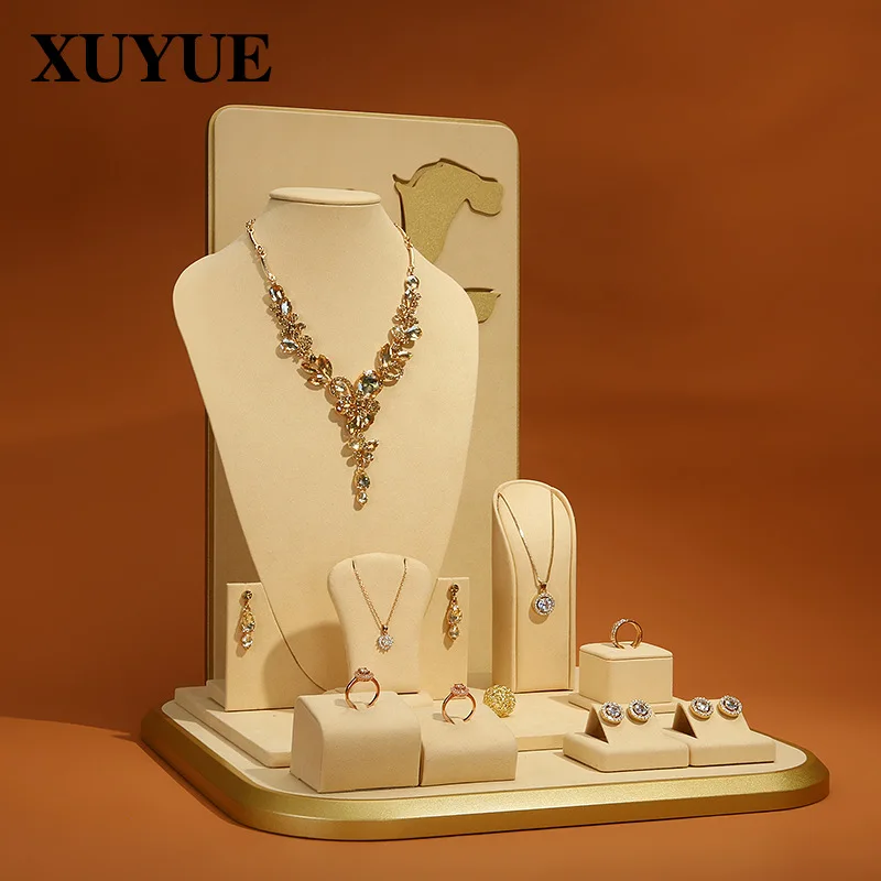 

New Jewelry Display frame gold and silver jewelry model window display props necklace ring jewelry frame