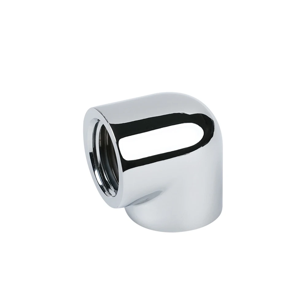 Barrow Double Female G1/4 Thread 90 Degree Fittings Adapter Custom Computer Split Water Cooling Accessory, TDWT90SN-V2