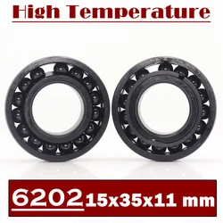 6202 High Temperature Bearing 15*35*11 mm ( 2 Pcs ) 500 Degrees Celsius Full Ball Bearing