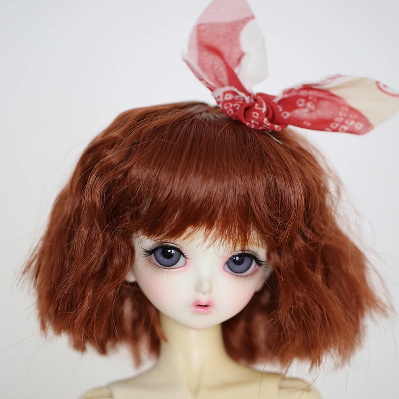 New Arrival 1/3 1/4 1/6 Bjd Wig Sd Short Cute Curly Short Fashion Style Toy Hair Wig