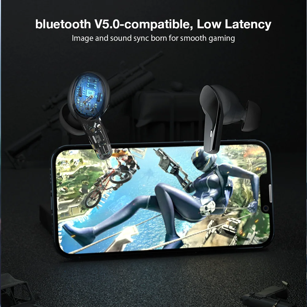 Triple Dynamic Headphone BlitzWolf BW-FYE15 TWS bluetooth-compatible Earphone HiFi Stereo Bass Low Latency Smart Touch HD Calls