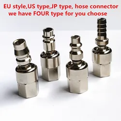 Pneumatic Universal Quick Joint 2PCS  360 Swivel Air Hose Connector Flow universal joint air fitting Euro Air Line Hose Fitting