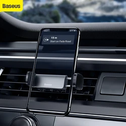 Baseus Car Phone Holder Air Outlet Car Mount For 4.7-6.5 inch Mobile Phones Car Holder Car Air Vent Clip Mount Car Stand Bracket