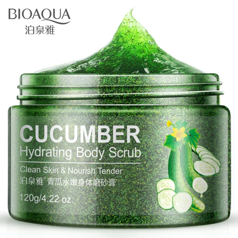 Bioaqua Cucumber hydrating emulsion deeply clean body scrub chamfer moisturizing peeling gel