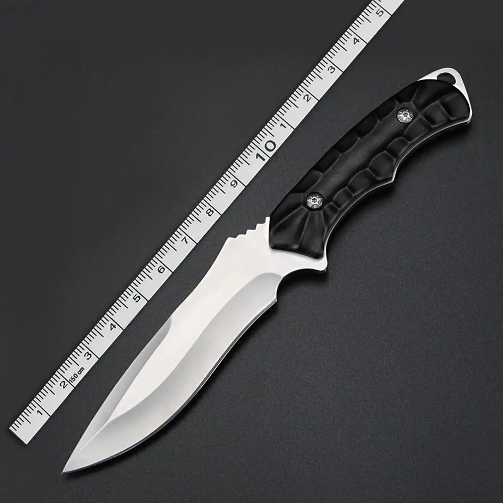 Outdoor knife self-defense knife camping climbing hunting knife high hardness straight knife camping EDC tool