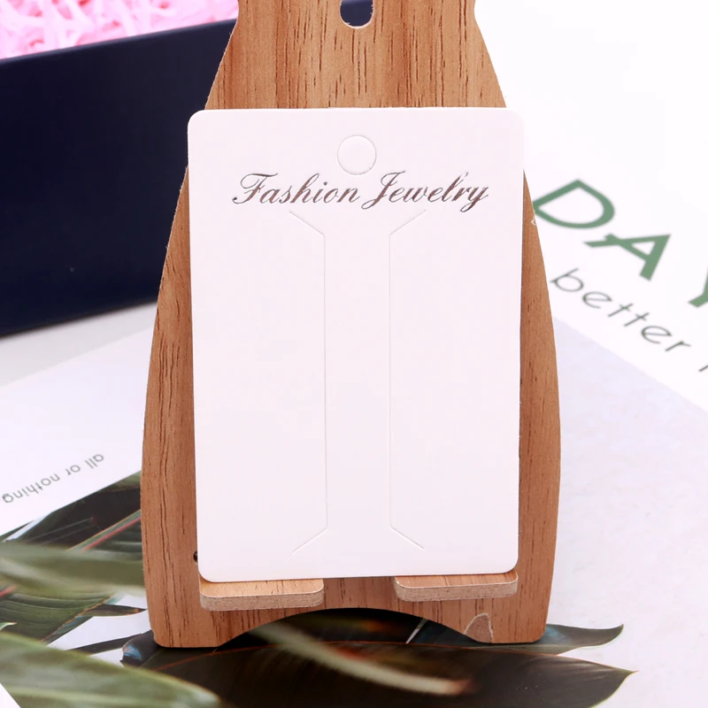 

100Pcs 6.3*8.9cm Hair Clip Hairpin Jewelry Display Paper Card Barrette Headdress Holder jewelry accessories making custom logo