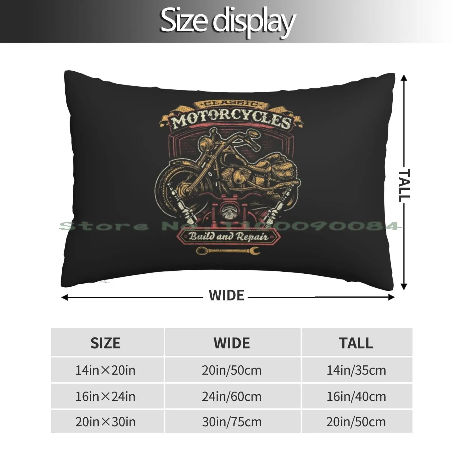 Classic Motorcycles Build And Repair Shop Gift Men Biker Pillow Case 20x30 50*75 Sofa Bedroom Basketball Dwyane Wade D Wade