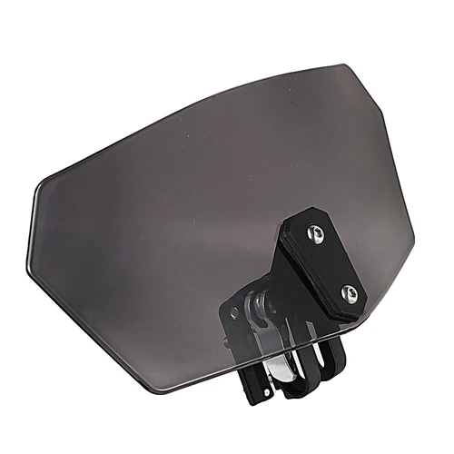 Imagen 2 del producto 1X parabrisas Universal ahumado para motocicleta Deflector de viento parabrisas para Triumph Yamaha Suzuki Honda Harley Touring BMW