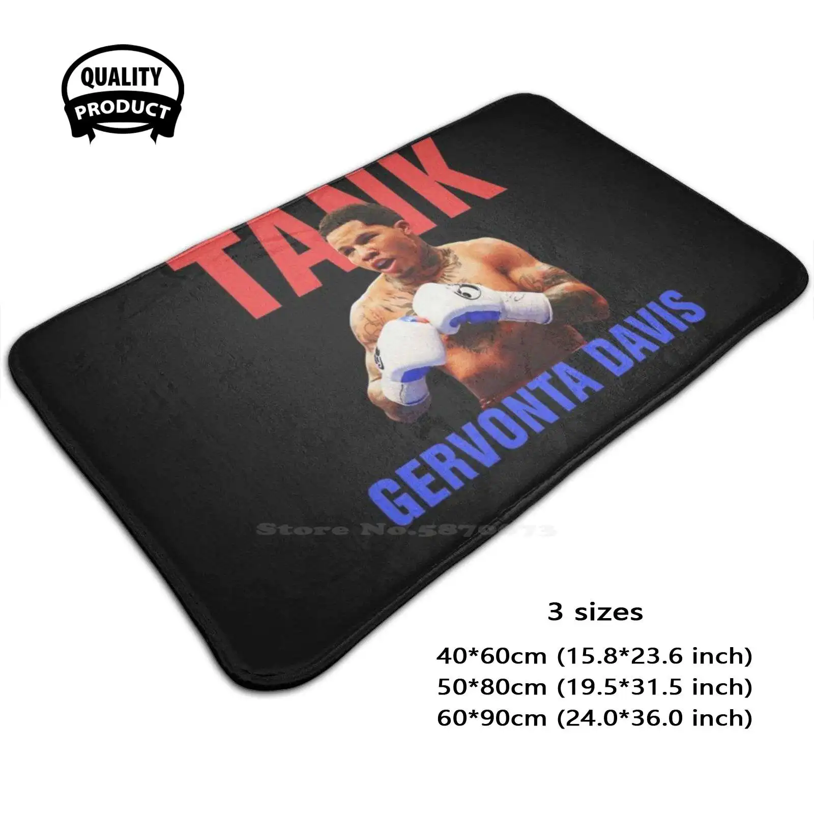 Gervonta Tank Davis Boxing Soft Cushion Home Carpet Door Mat Car Rug Gervonta Davis Tank Boxing Boxer Rxl Leo Baltimore 1994