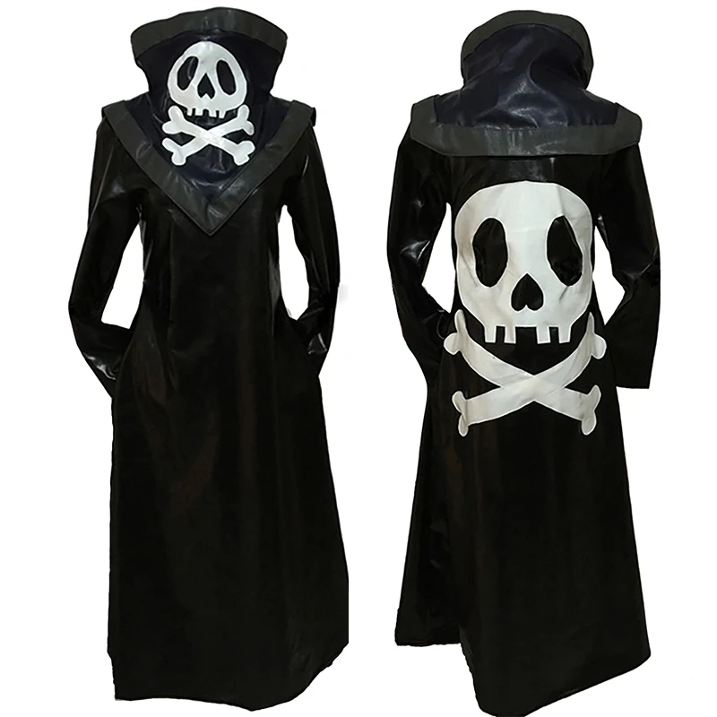 Feitan Cosplay Costume Uniform Black PU Leather Coat For Men