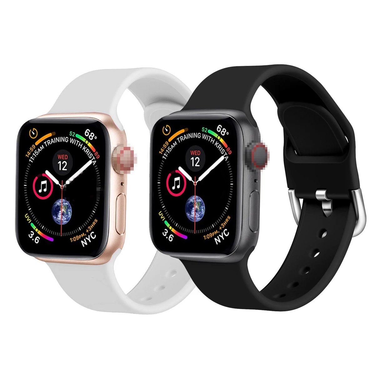Ремешок силиконовый для apple watch 42 мм 38 мм 44 мм 40 мм