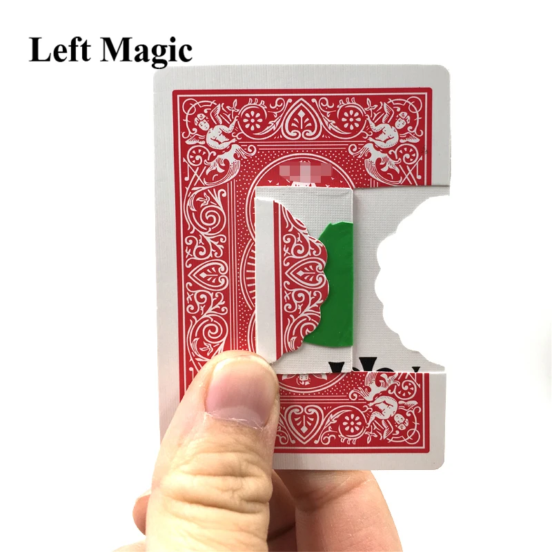 1Pcs Professional Bite Out Card Magic Tricks Card Magic Illusions Card Tricks Stage Magic Mental