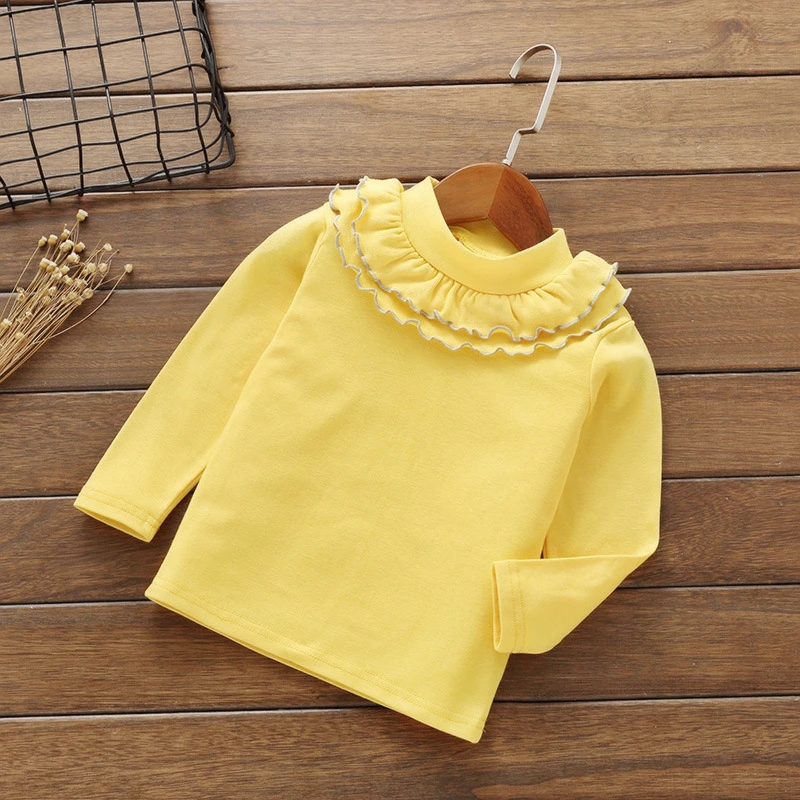 Girls Fashion T Shirts Baby Spring Autumn Long Sleeve Sweatshirt Children Cotton Printing Sweat 2-6 Years