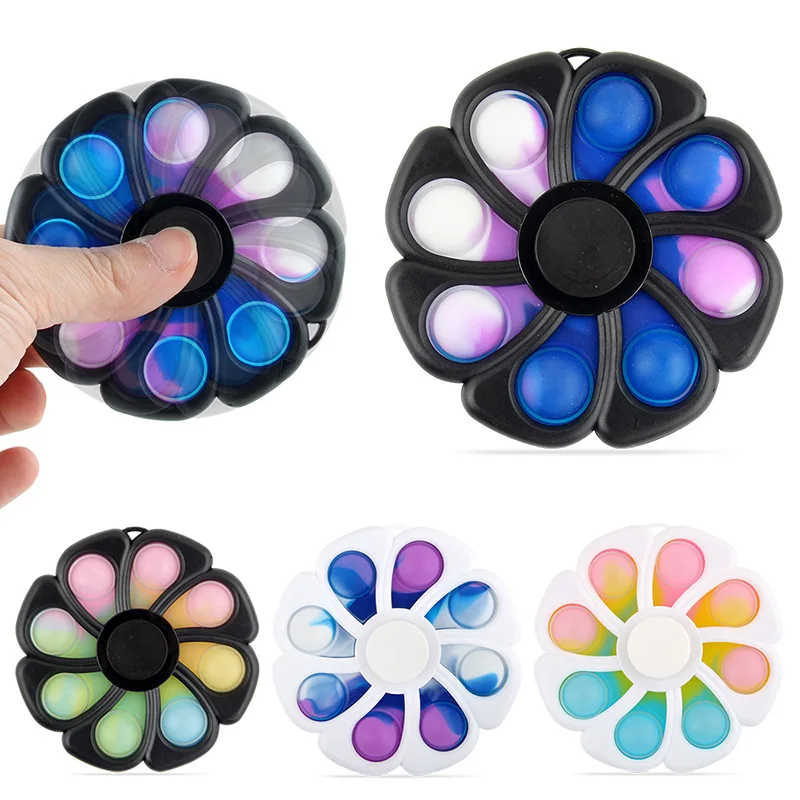 

Fidget Toys Simple Dimple Squishies Stress Relief Hand Fidget Spinner New Fat Brain Kids Adults Early Educational Autism Need