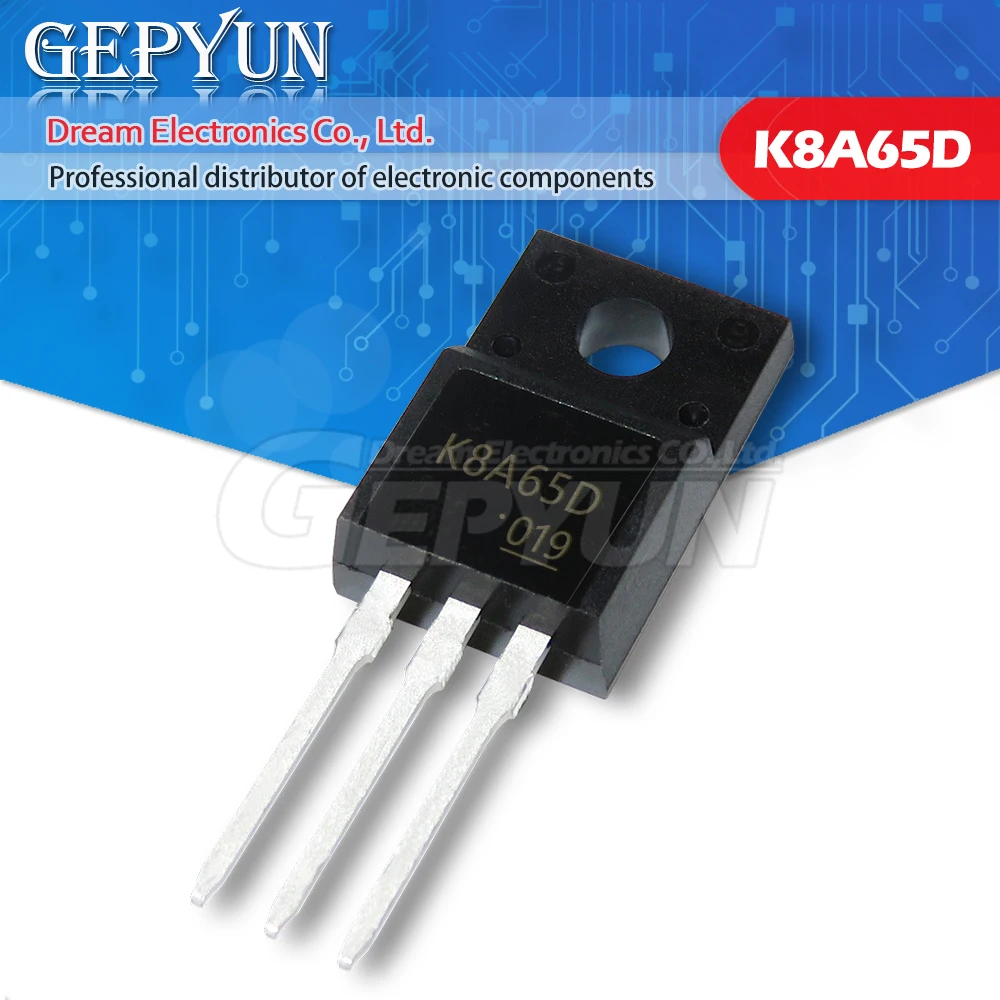 10PCS TK8A65D TO-220F K8A65D TO220F TK8A65 TO-220 650V 8A new original