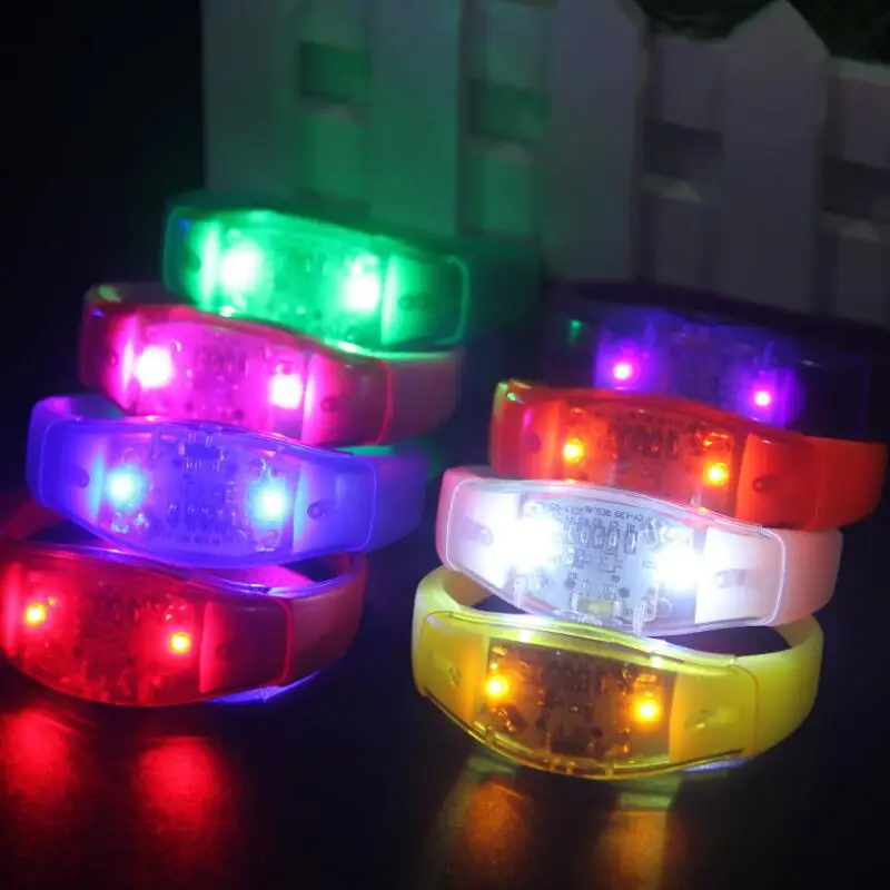 Music Activated Sound Control Led Flashing Bracelet Light Up Bangle Wristband For Club Party Bar Cheer LX7951