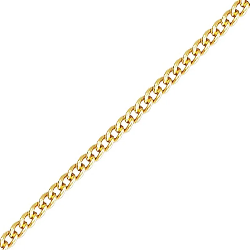 Echte 14K Gold Filled Curb-Kette 1MM/1.2MM/1.5MM Halskette Goldschmuck Minimalistische Gold Filled Kette DIY Schmuck – Detail 18