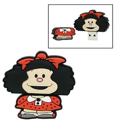 Bonito Orangotango USB Flash Drive, Caneta Mafalda, USB Stick Pendrive, Memory Stick Disk, 128GB, 64GB, 32GB