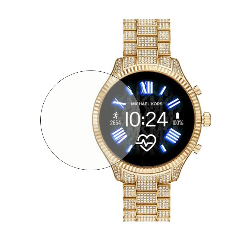 Tempered Glass Protective Film Guard For Michael Kors Access Lexington Gen 5 Watch Smartwatch Screen Protector Cover Protection