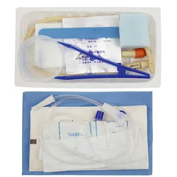 Medical Urethral Catheterization Kit Latex Double-Lumen Foley Catheter Urine Tube Adult Man Women Urine Drainage After Surgery