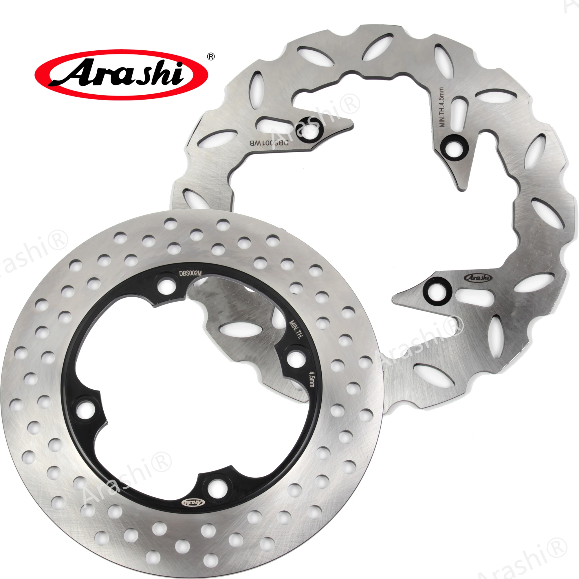 ARASHI Brake Disc For HONDA FORESIGHT 250 2001 2002 2003 2004 2005 2006 2007 Front Rear Brake Rotor PANTHEON 125 JAZZ FORZA 250