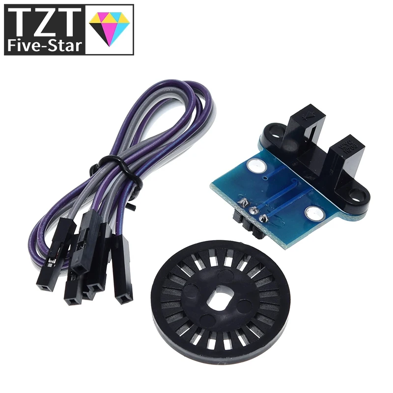 1/3Set HC-020K Doppel-Drehzahlmesser-Sensormodul mit photoelektrischen Encodern, KIT Top für Arduino – Detail 4